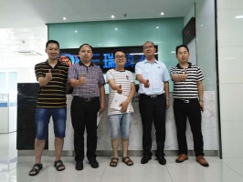 廣東職業學院舒雨鋒博士一行來我司參觀訪問