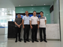 東莞市南城區副區長張見榮、副局長張子峰一行蒞臨三瑞科技參觀考察，助推企業倍增