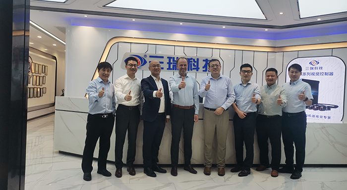 Basler CCO Alexander Temme一行蒞臨三瑞科技走訪參觀